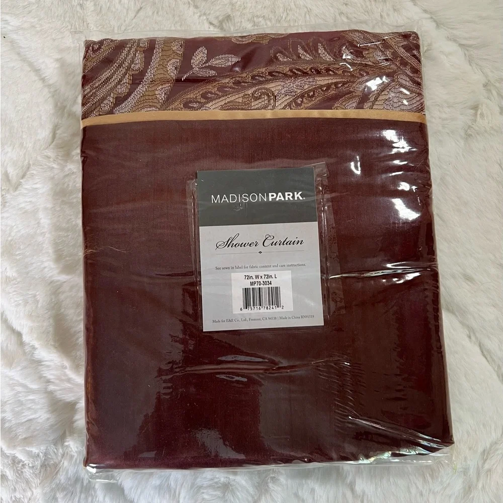 Madison Park Aubrey Jacquard Traditional Shower Curtains
